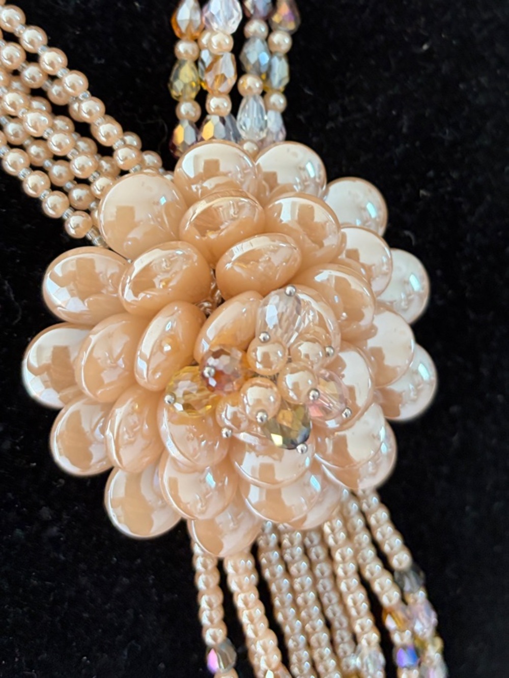 Joan Rivers Classics Collection Vintage Champagne Starlet Multi-Strand Necklace - Picture 7 of 14